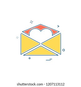 Valentine's day icon design vector