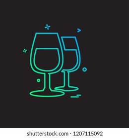 Valentine's day icon design vector