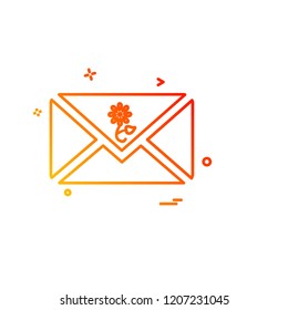 Valentine's day icon design vector