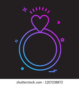 Valentine's day icon design vector 