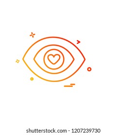 Valentine's day icon design vector