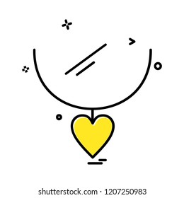 Valentine's day icon design vector 