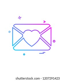 Valentine's day icon design vector
