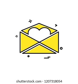 Valentine's day icon design vector