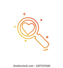 Valentine's day icon design vector