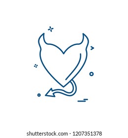 Valentine's day icon design vector