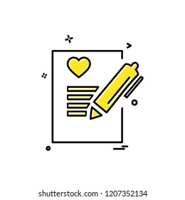 Valentine's day icon design vector