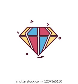 Valentine's day icon design vector