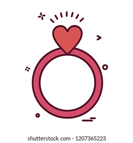 Valentine's day icon design vector 