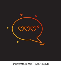 Valentine's day icon design vector