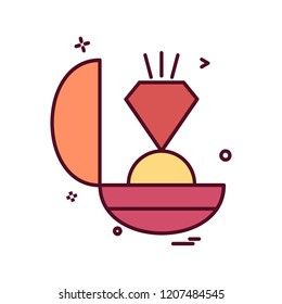 Valentine's day icon design vector 