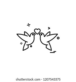Valentine's day icon design vector