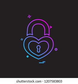Valentine's day icon design vector