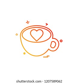 Valentine's day icon design vector