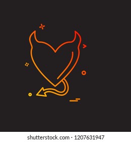 Valentine's day icon design vector
