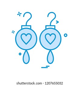Valentine's day icon design vector 