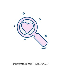 Valentine's day icon design vector