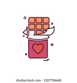 Valentine's day icon design vector