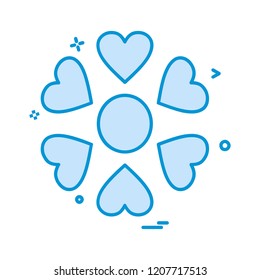 Valentine's day icon design vector 