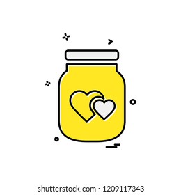 Valentine's day icon design vector