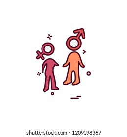 Valentine's day icon design vector