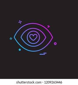 Valentine's day icon design vector