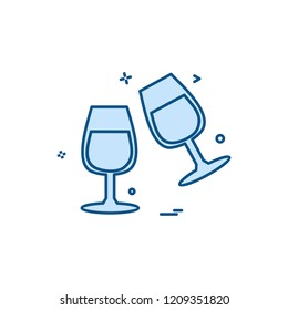 Valentine's day icon design vector