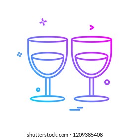 Valentine's day icon design vector 