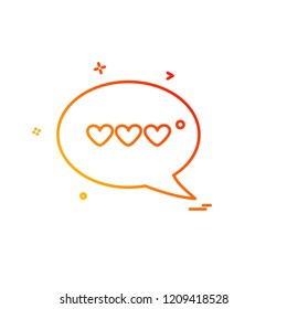 Valentine's day icon design vector