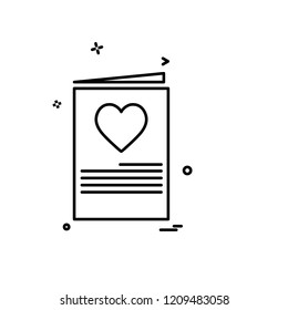 Valentine's day icon design vector
