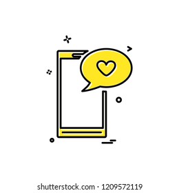 Valentine's day icon design vector