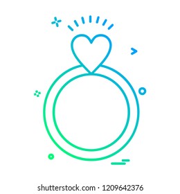 Valentine's day icon design vector 