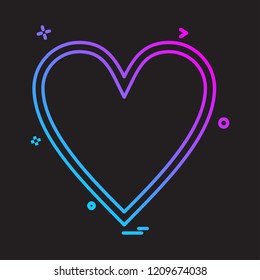 Valentine's day icon design vector 