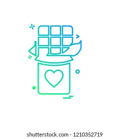 Valentine's day icon design vector