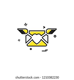 Valentine's day icon design vector