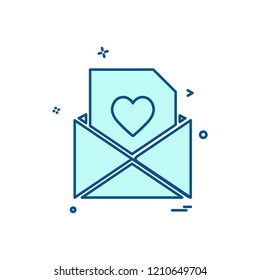 Valentine's day icon design vector