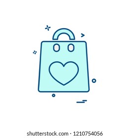 Valentine's day icon design vector