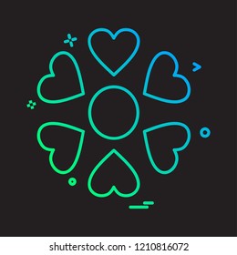 Valentine's day icon design vector 