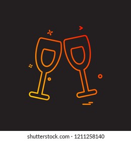 Valentine's day icon design vector