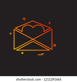 Valentine's day icon design vector