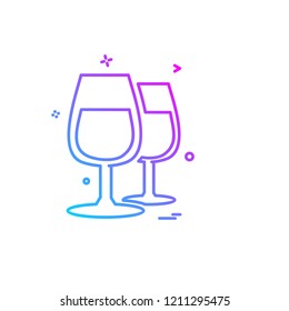 Valentine's day icon design vector