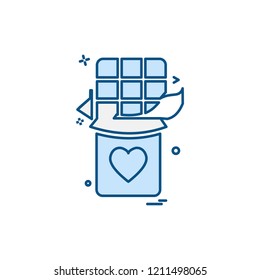 Valentine's day icon design vector