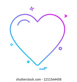Valentine's day icon design vector 