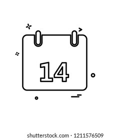 Valentine's day icon design vector