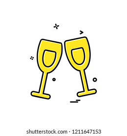 Valentine's day icon design vector
