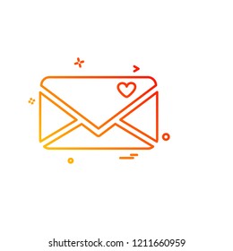Valentine's day icon design vector