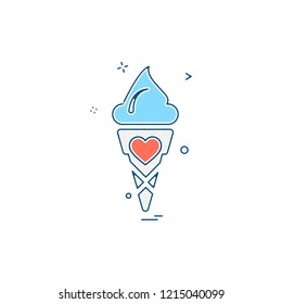 Valentine's day icon design vector