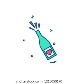 Valentine's day icon design vector