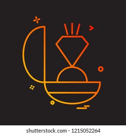 Valentine's day icon design vector 
