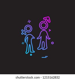 Valentine's day icon design vector